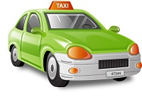 illustration of taxi